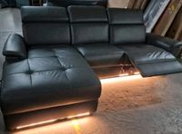 ECHTLEDER Ecksofa, Sofa, Couch mit Relaxfunktion und LED Hessen - Gießen Vorschau