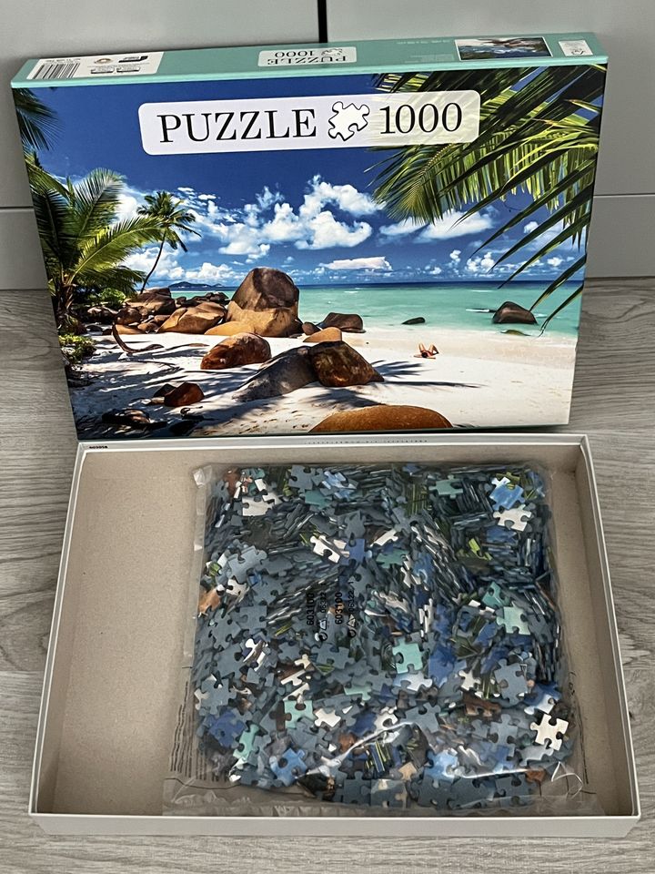 Puzzle, 1000 Teile (Wunderschöner Strand) in Gau-Odernheim