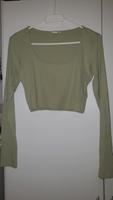 Monki Crop Top Langarmshirt khaki grüm Gr.S/M Baden-Württemberg - Fellbach Vorschau
