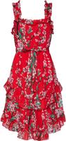 Florales rotes Kleid von Vila in 42 Altona - Hamburg Bahrenfeld Vorschau