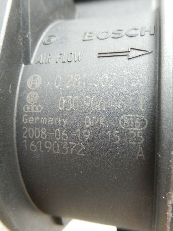 Luftmassenmesser LMM Bosch 0281002735 03G906461 C VW Audi in Siegen