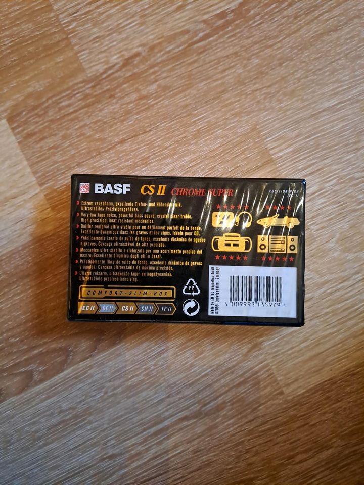 Aufnahmekassetten, Leerkassetten, Audio Cassett BASF CS II, 90min in Diepholz