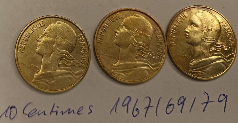 Ansammlung Münzen #1 - USA - Frankreich - Brasilien 18 Münzen in Königs Wusterhausen