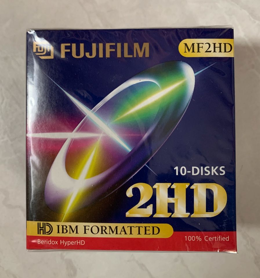 10 FUJI Disketten MF2HD NEU original verpackt 2HD in Metterich