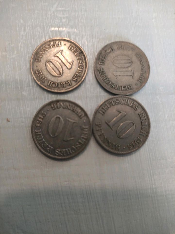 Deutsche Reichsmark 10 Pfennige von 1910-1915 in Flensburg