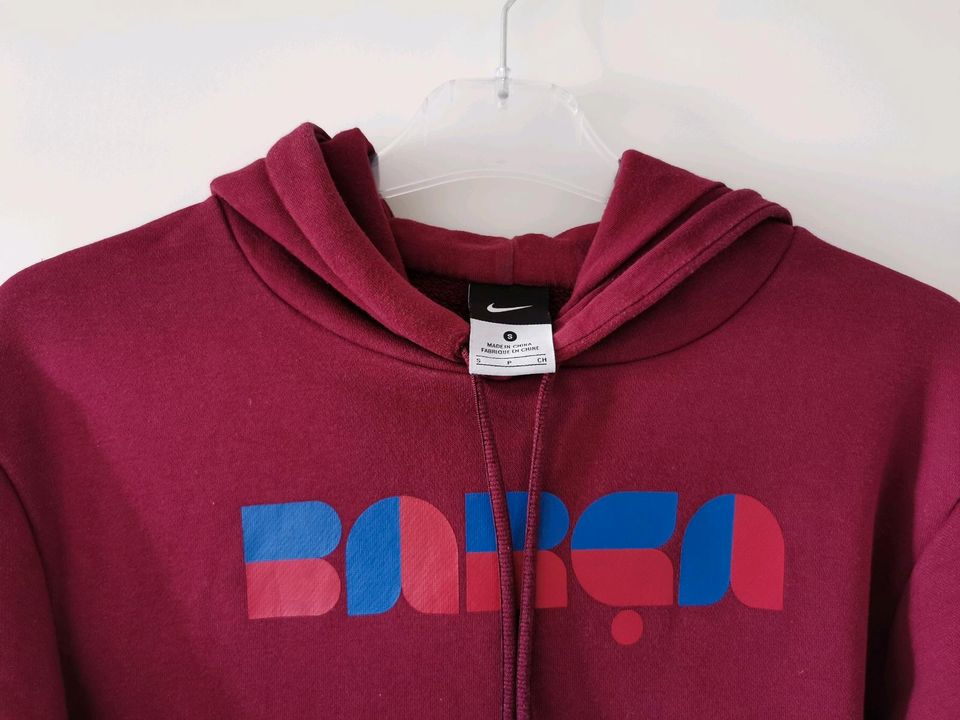 NIKE Sweatshirt, Kapuzenpullover FC Barcelona, Größe S in Kuppenheim