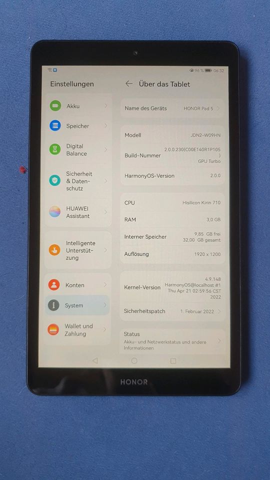 Huawei Honor pad 5, 8 Zoll Tablet in Wustrow