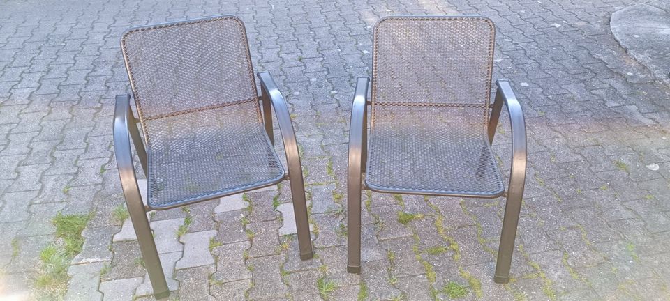 2 stabile Gartenstühle inklusive Sitz - Auflage in Vilsbiburg