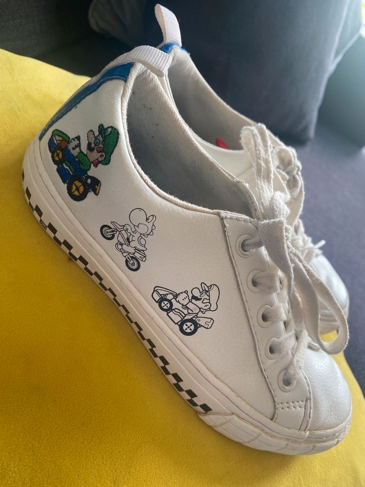 Mario Kart Turnschuhe Sneaker weiß in Halstenbek