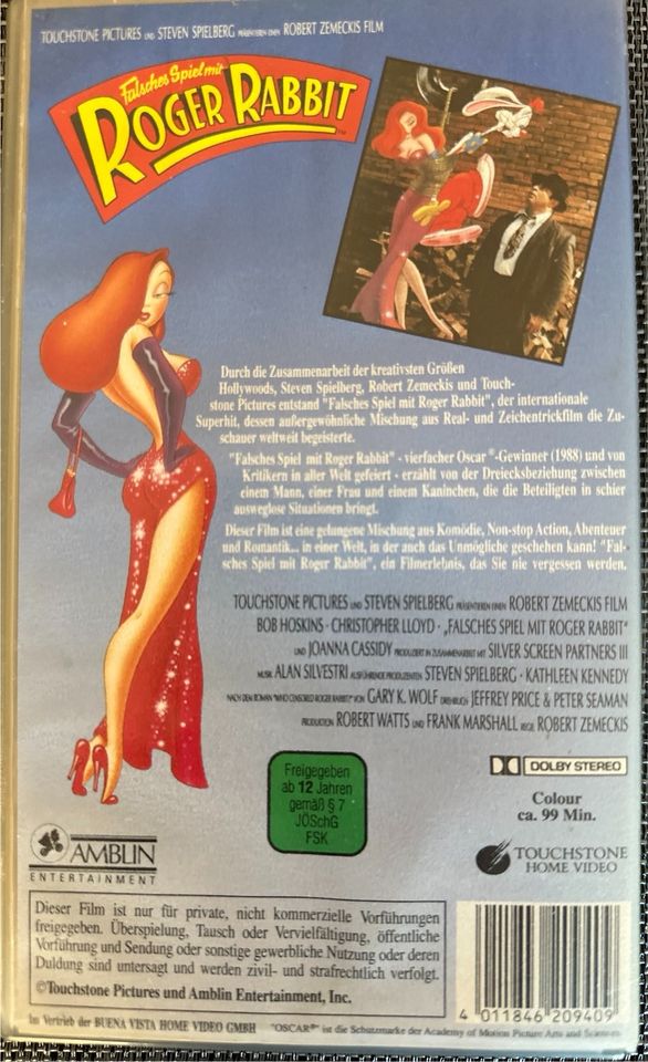 VHS Falsches Spiel mit Roger Rabbit in Nordhausen