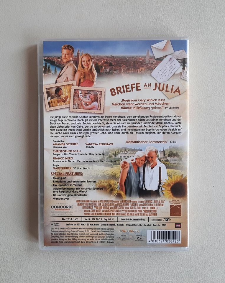 DVD: "Briefe an Julia" mit Amanda Seyfried in Aschaffenburg