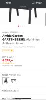 Gartensessel Gartenstuhl Aluminium Ambia Stuhl Nordrhein-Westfalen - Wachtberg Vorschau