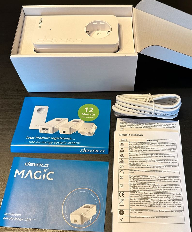 devolo Magic 2 Powerline Tripple Starter Set + Zusatz 1-1 Adapter in Neutraubling