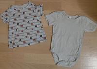 Shirt kurzarm Größe 98 mit Feuerwehr Body kurzarm Größe 98/104 Schwerin - Altstadt Vorschau
