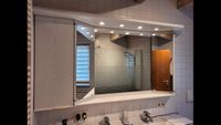 Badezimmerschrank mit großem Spiegel und Waschbecken Unterschrank Baden-Württemberg - Untermünkheim Vorschau