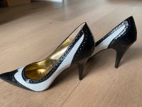 Edle klassische schwarzweiße Retro Pumps Gr. 40,5 Bayern - Starnberg Vorschau