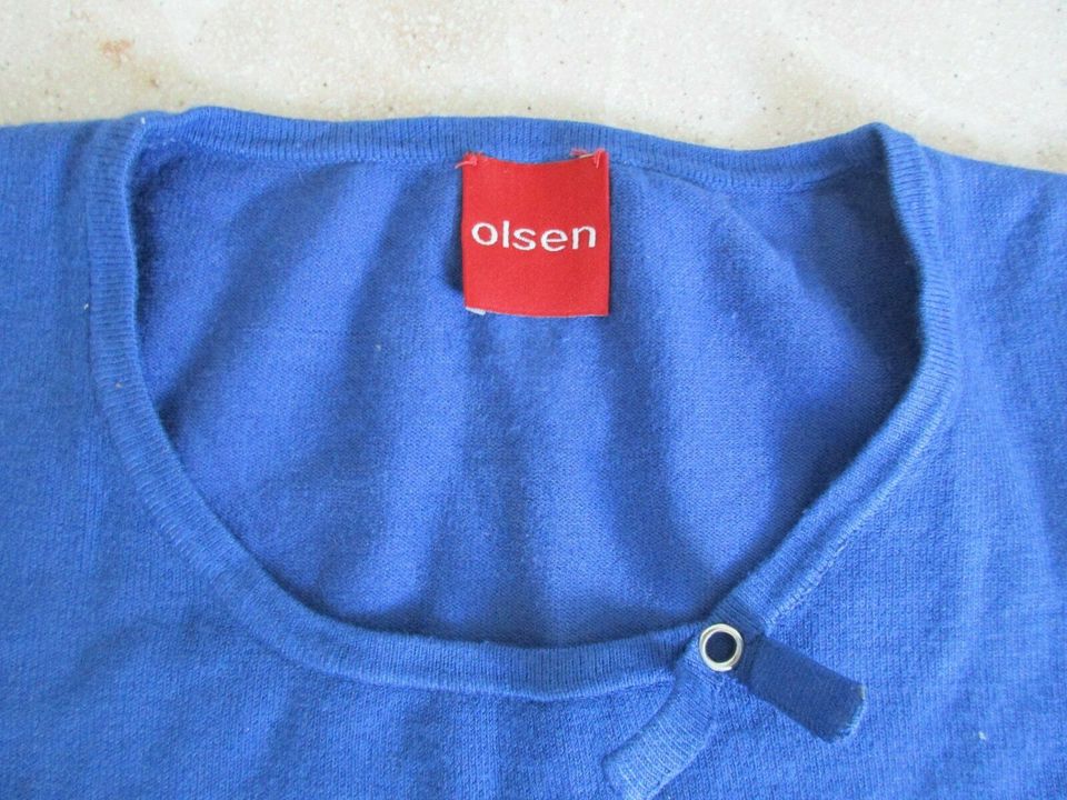 Damenoberteil leichter Pullover Olsen Gr. 44 blau in Darmstadt