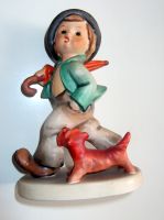 Original Hummel Figur, Sammlerstück "Wanderbub" "Strolling Along" Bayern - Augsburg Vorschau