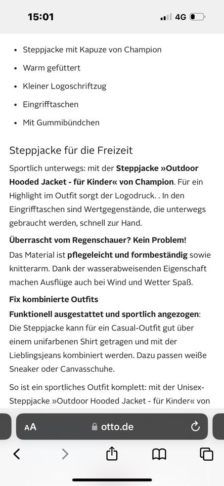 Champion Steppjacke „Hooded Jacket“**neu** in Obervieland - Arsten | eBay  Kleinanzeigen ist jetzt Kleinanzeigen