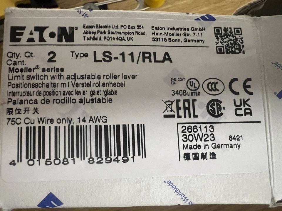 Eaton Positions-Schalter LS-11/RLA IP 66/67 NEU Limit Switch in Freiburg im Breisgau