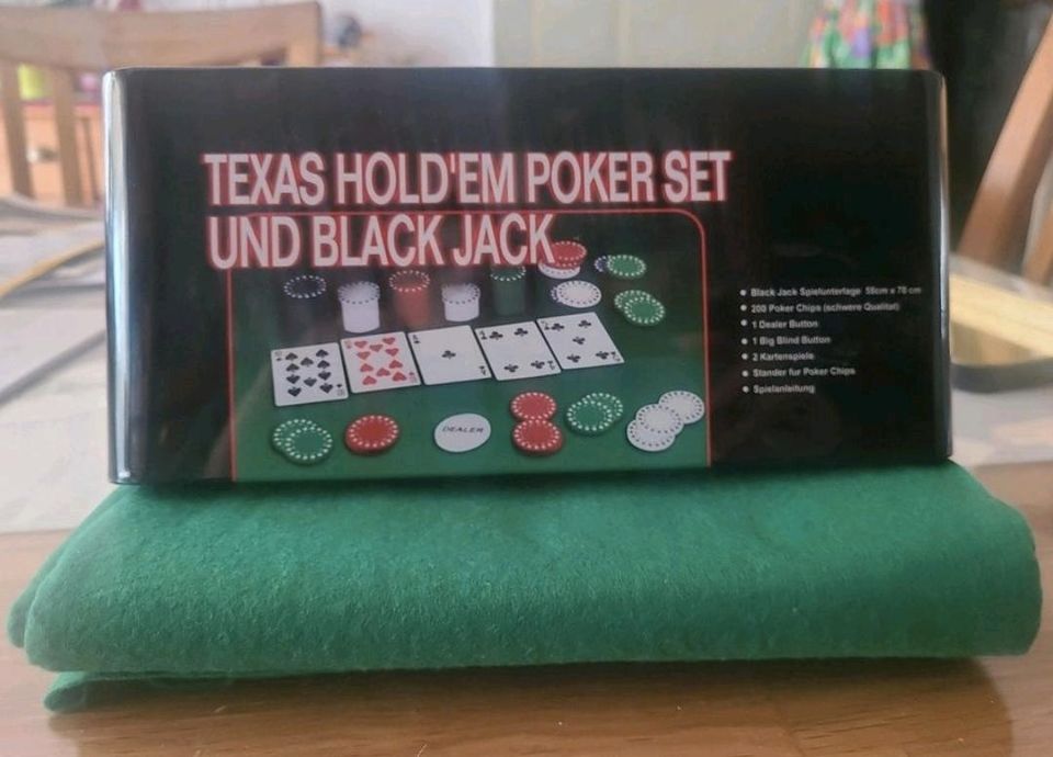 Texas Holdem Poker und Black Jack-Set in Karlsruhe