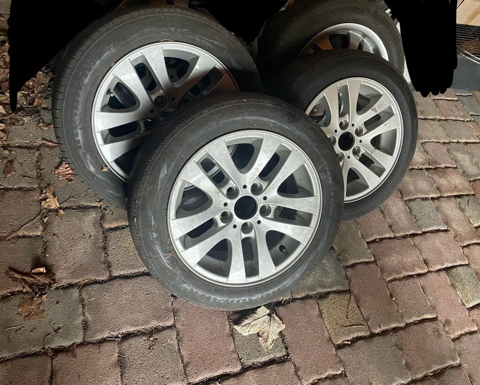 4x Reifen BMW Alufelgen mit Gummis 205/55 R16 in Birkenfeld