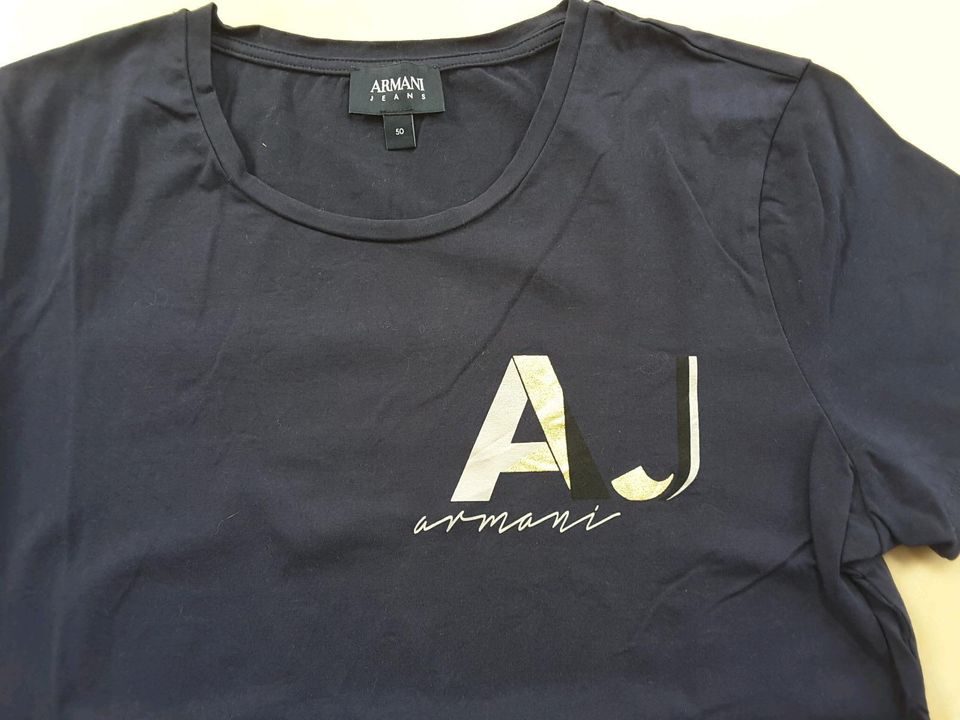 Armani Jeans Shirt dunkelblau Größe 50 in Leipzig