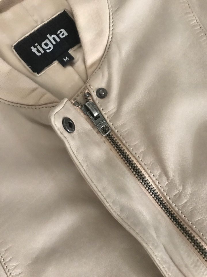 Lederjacke Tigha Damen Größe M in beige in Nürnberg (Mittelfr)