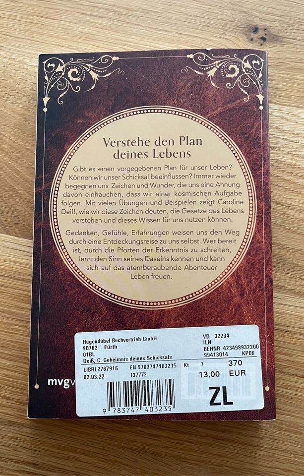 Das Geheimnis deines Schicksals Buch Caroline Deiß in Fürth