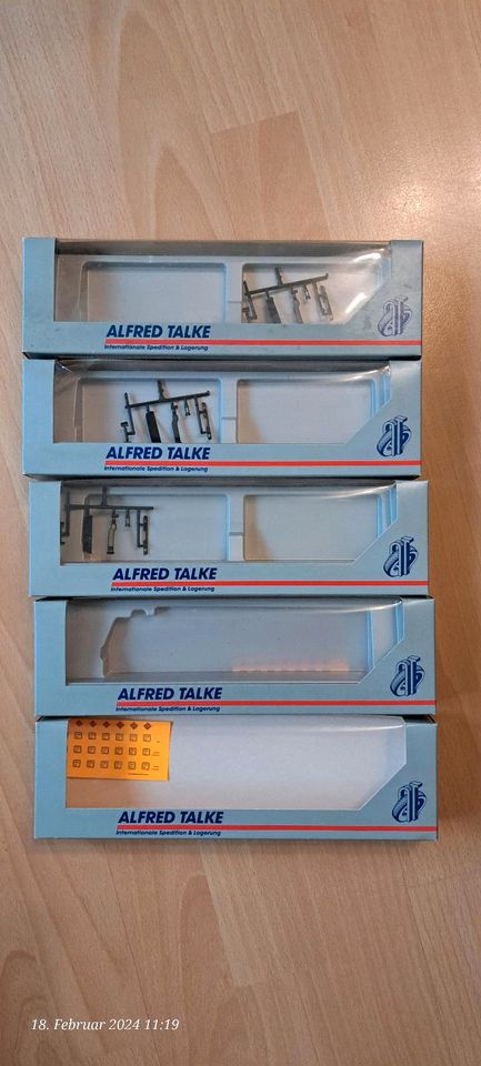 Herpa 1.87 5x Sonderverpackung grau Alfred Talke Spedition Köln in Heiden