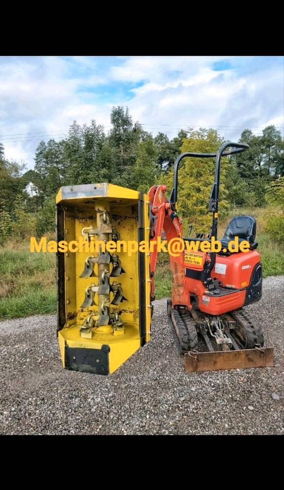 ✅️ Mulcher / MS01 / MS03  Schlegelmäher - Minibagger  Microbagger in Langenneufnach