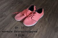 Turnschuhe Mädchen Stoff Gr 33 apricot Brandenburg - Zehdenick Vorschau