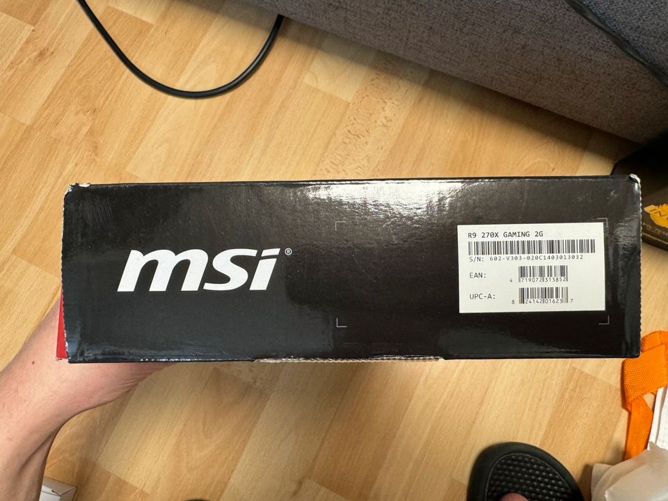 Amd Radeon MSI r9 270x Gaming 2g Leerkarton / Originalverpackung in Neumünster