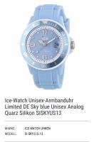 Ice Watch Sky Blue Silikon Hamburg - Bergedorf Vorschau