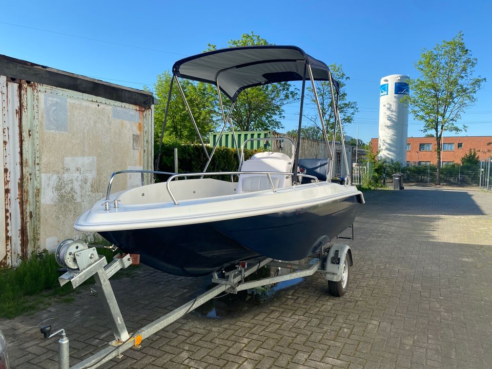 Konsolenboot, Angelboot, Familienboot, 50PS, Trailer, Komplett in Bremen