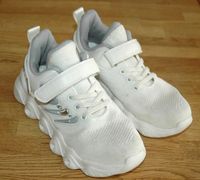 Sneakers / Halbschuhe weiß mit Klettverschluß Gr.34 Nordrhein-Westfalen - Senden Vorschau