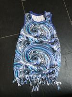 Selfmade Sommerkleid blau 128 Fransen Niedersachsen - Bad Münder am Deister Vorschau