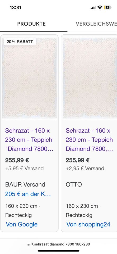 NEUWERTIGER Teppich Beige/ Creme Sehrazat 160x230 NP.255€ in Bochum