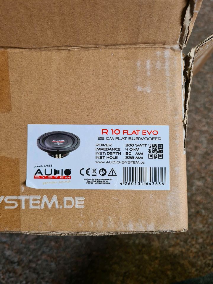 Audio System R10 Flat Evo Subwoofer in Celle