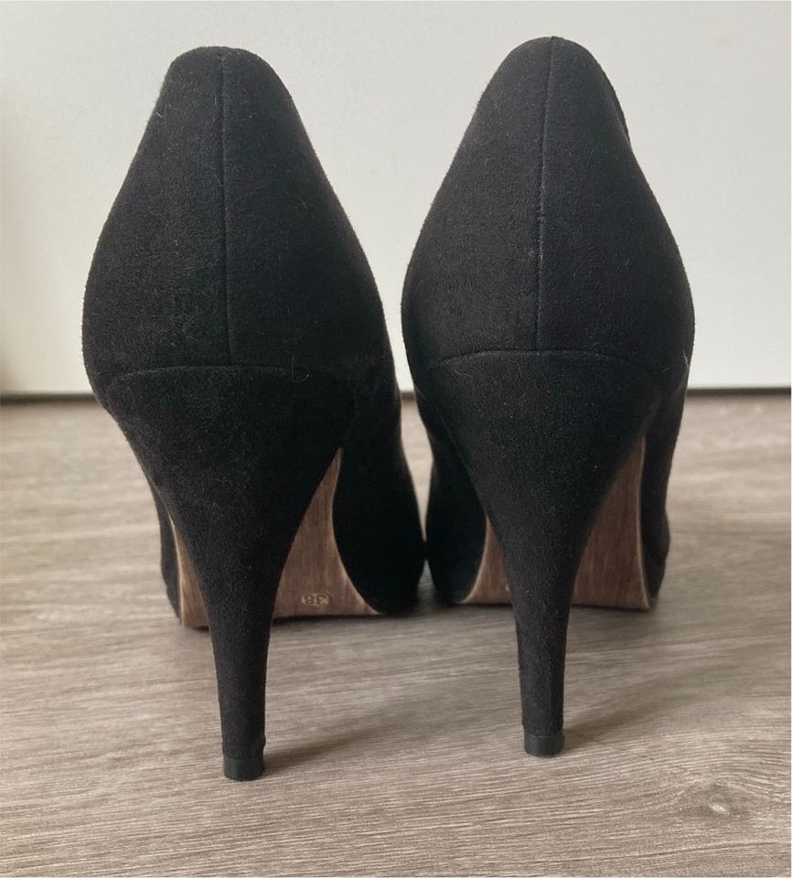 Tamaris High Heels schwarz Leder in Hengersberg