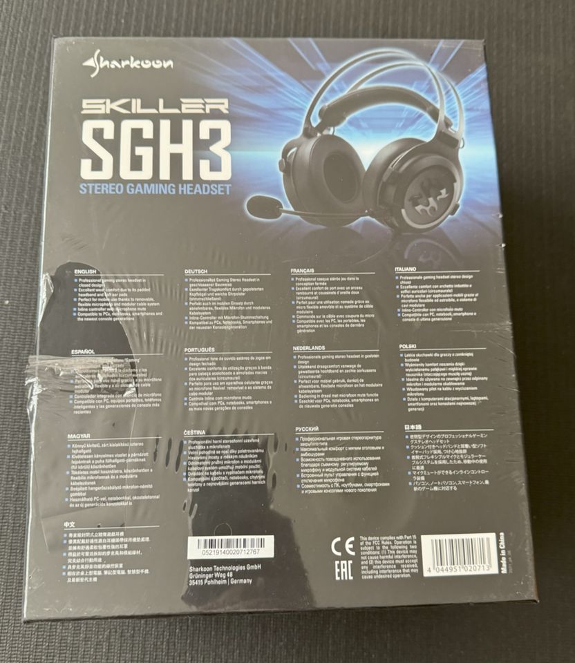 Sharkoon Skiller SGH3 Gaming Headset Neu in Köln