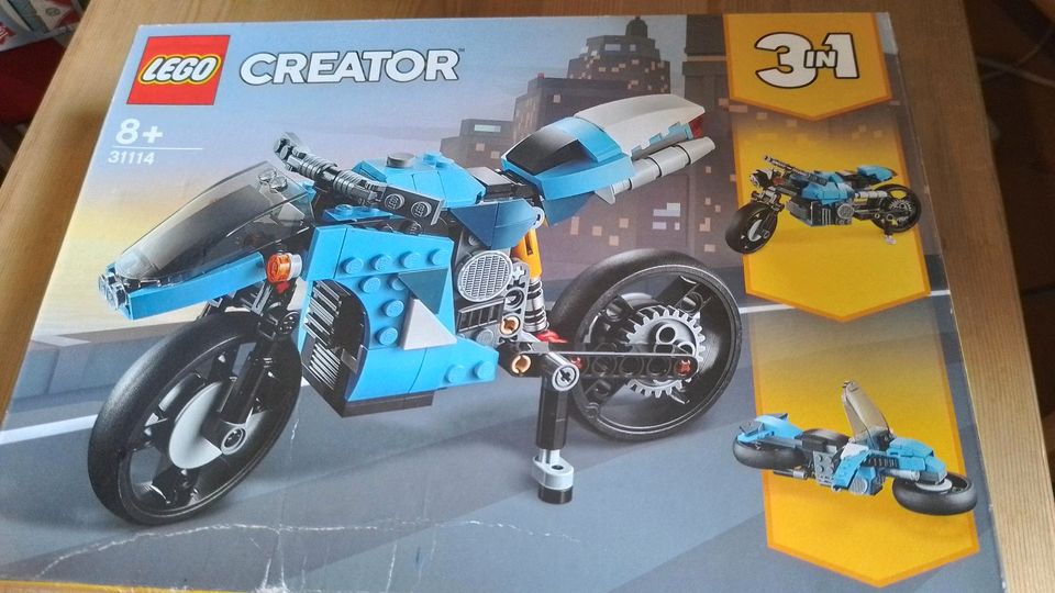 Neu / unbenutzt "Lego-Creator" 3in1 Motorrad in Eime