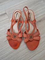 Tamaris Leder Keil Sandalen orange Gr 38 Hessen - Geisenheim Vorschau