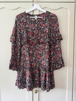 Zara Kleid Blumenmuster langarm Hessen - Selters Vorschau
