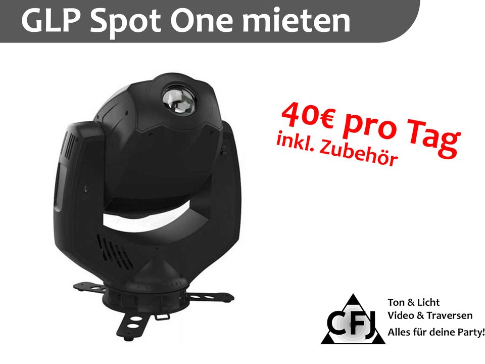 GLP Impression Spot One Moving Head mieten LED Gobo DMX in Illertissen