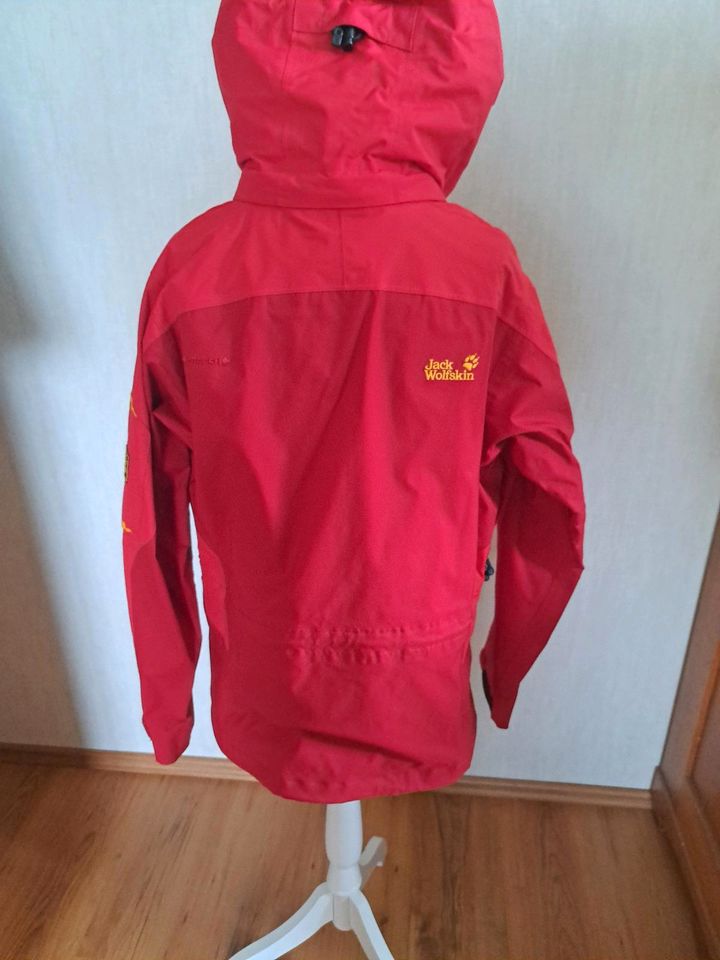 Jack Wolfskin  ,Regenjacke ,Winddicht, gr L ,Rot in Stade