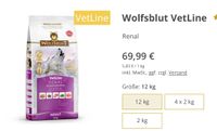 Wolfsblut renal Nierenfutter - 12 kg - TOP ungeoeffnet Hannover - Ricklingen Vorschau