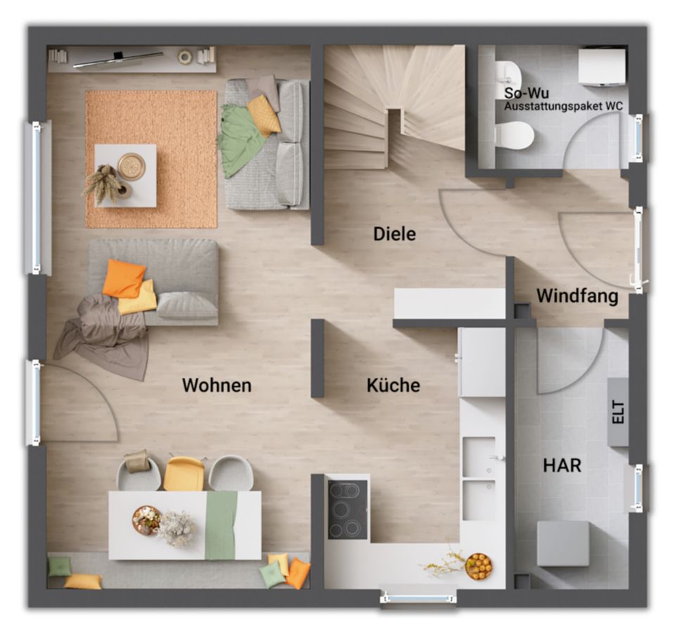 Das ausbaufähige und flexible Massivhaus "FürDich" in kommenden Baugebiet in Stedum. in Hohenhameln