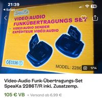 Video/Audio Funkübertragungs Set Nordrhein-Westfalen - Mönchengladbach Vorschau