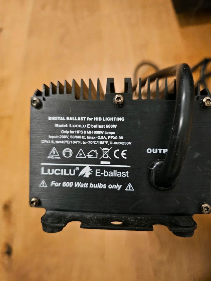 Lucilu / Lumatek elektronisches Vorschaltgerät 600W dimmbar GROW in Hamburg